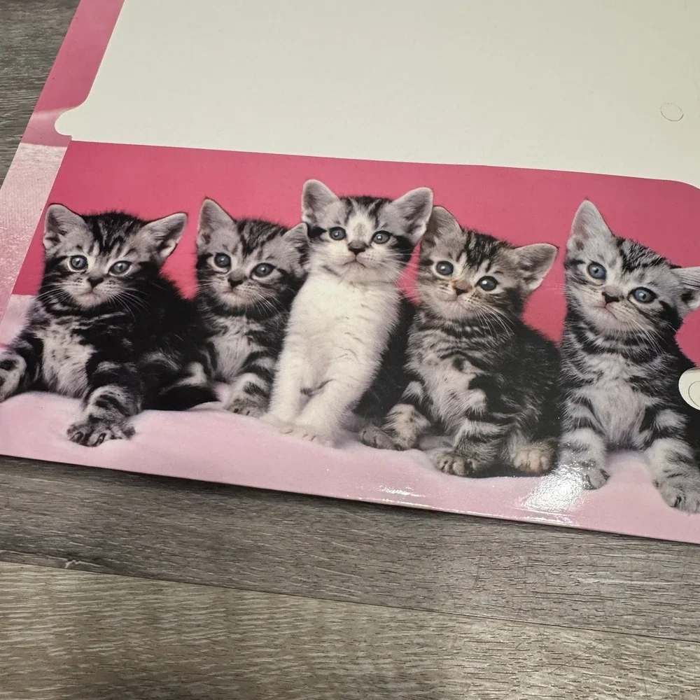 Keith Kimberlin Signature Folders Kitten Cat Lot Of 2 Class‎ Act 3 Hole 2008